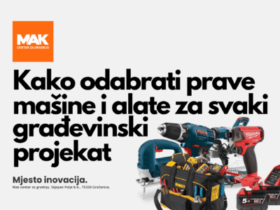 Kako odabrati prave mašine i alate za svaki građevinski projekat | MAK centar za gradnju